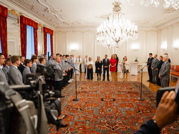Prezident republiky přijal mladé profesionály z reprezentace na EuroSkills 2025 v dánském Herningu